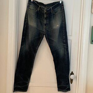 Levi's Dark Wash Straight Leg Jeans